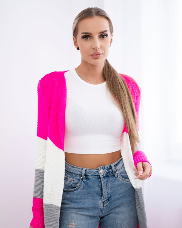 Sweter Kardigan w pasy