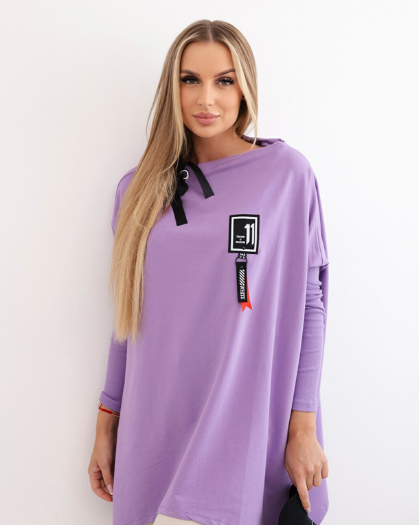 Bluza oversize z asymetrycznymi bokami