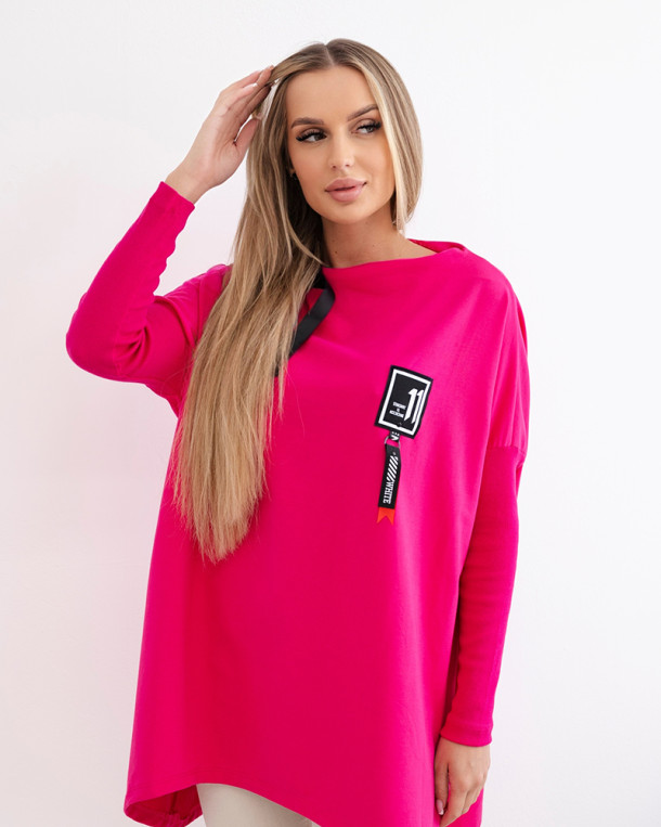 Bluza oversize z asymetrycznymi bokami