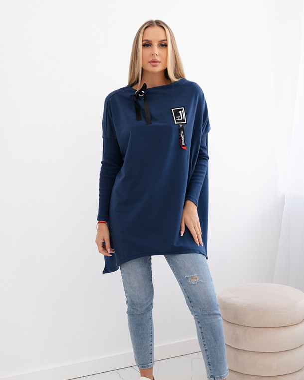 Bluza oversize z asymetrycznymi bokami