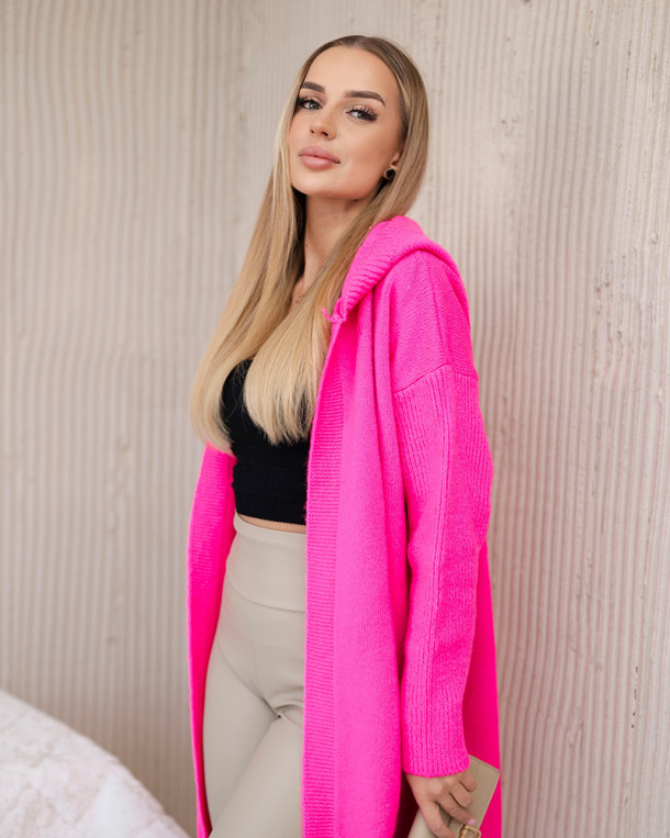 Sweter Kardigan z kapturem