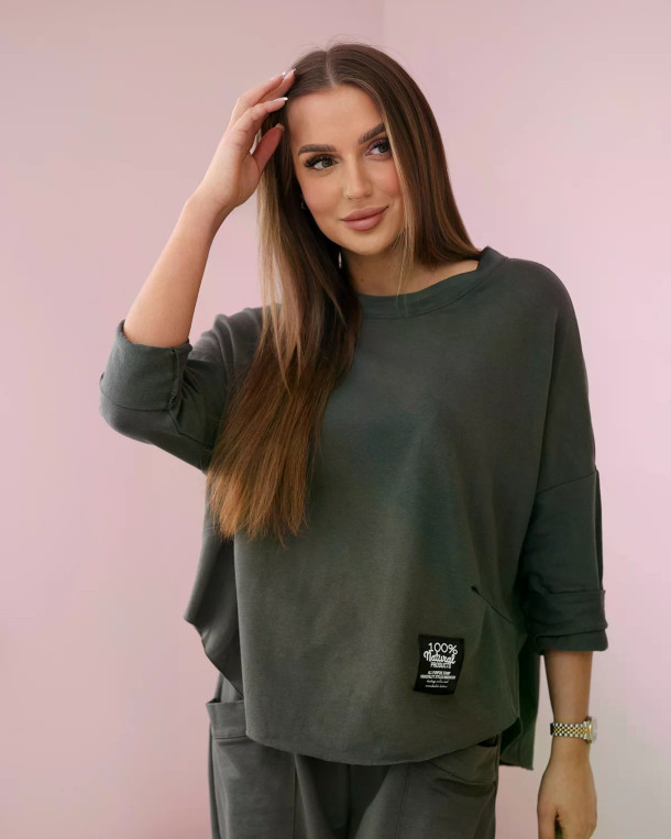 Komplet bawełniany bluza + spodnie